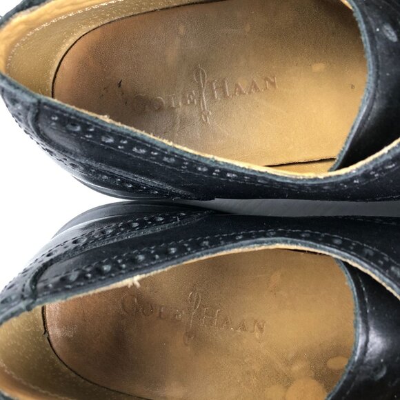 Cole Haan Men\'s Size 10.5M Lunargrand Black Leather Wingtip Oxford Dress Shoes main image 2